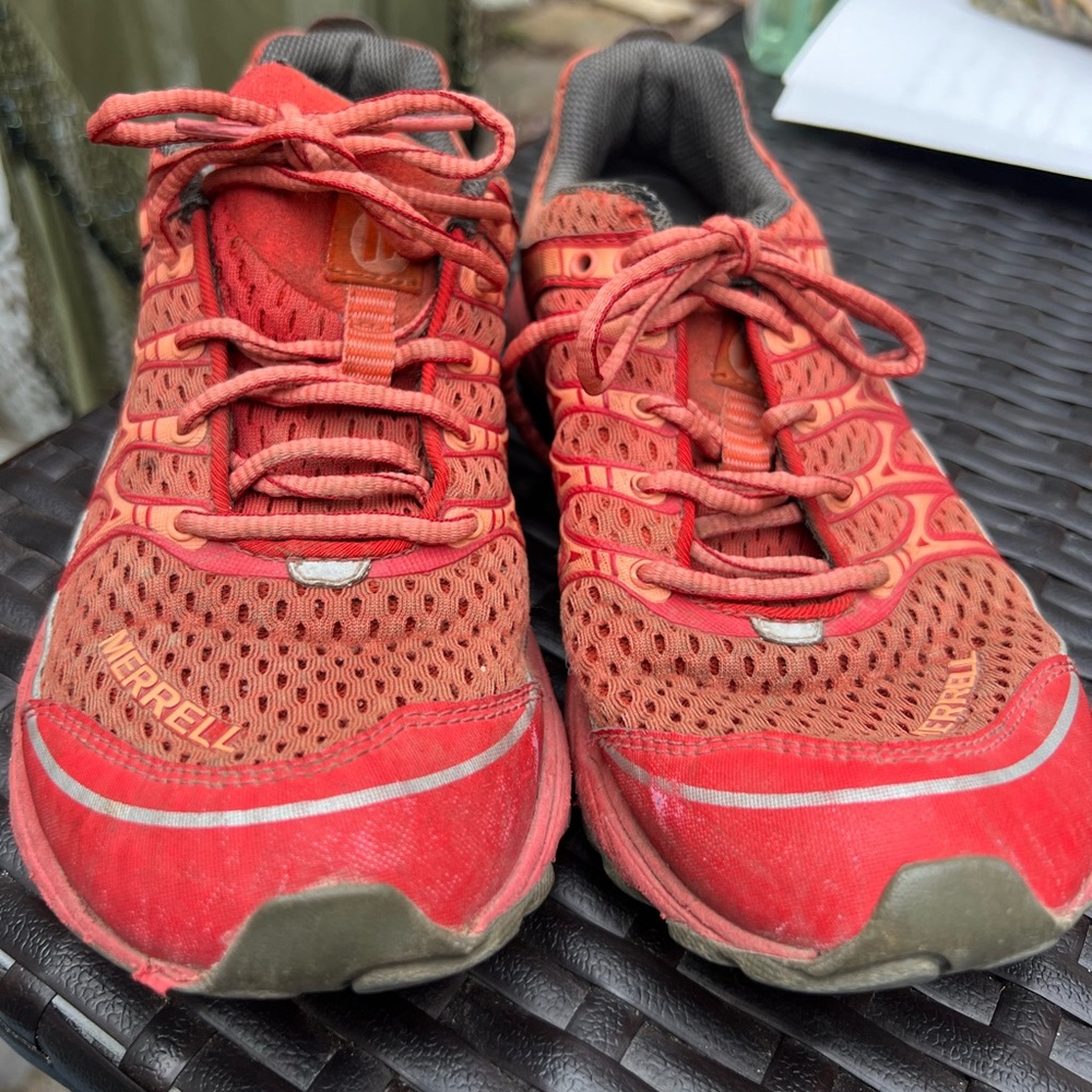 Merrell-High Risk Red Performance Walking Hiking Shoes